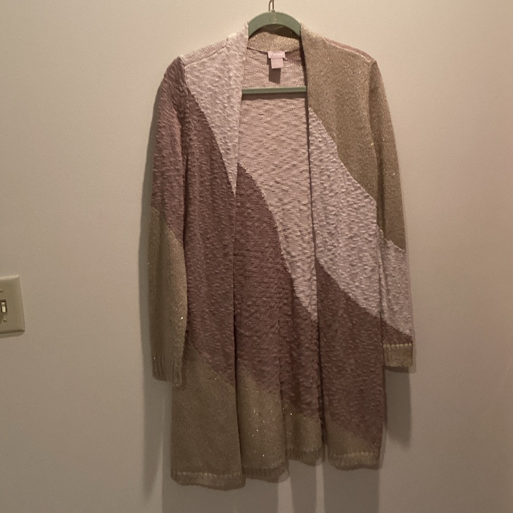 Chico's Elegant Colorblock Cardigan size 0